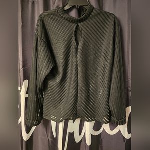 Shein key whole sheer top